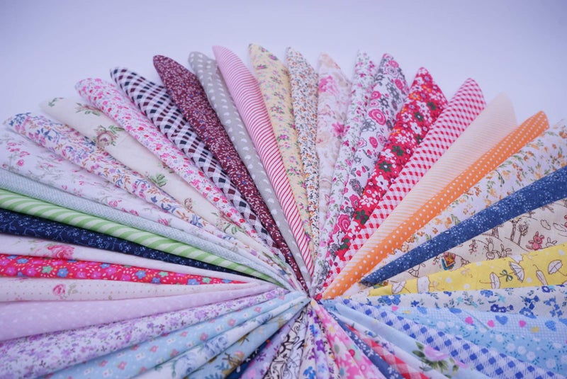 Phantomon 50pcs Cotton Fabric Craft Precut Square Patchwork Sheets for Quilting, Sewing, Scrapbooking, Simplicity Patterns (10Inch x 10Inch) - Image 3